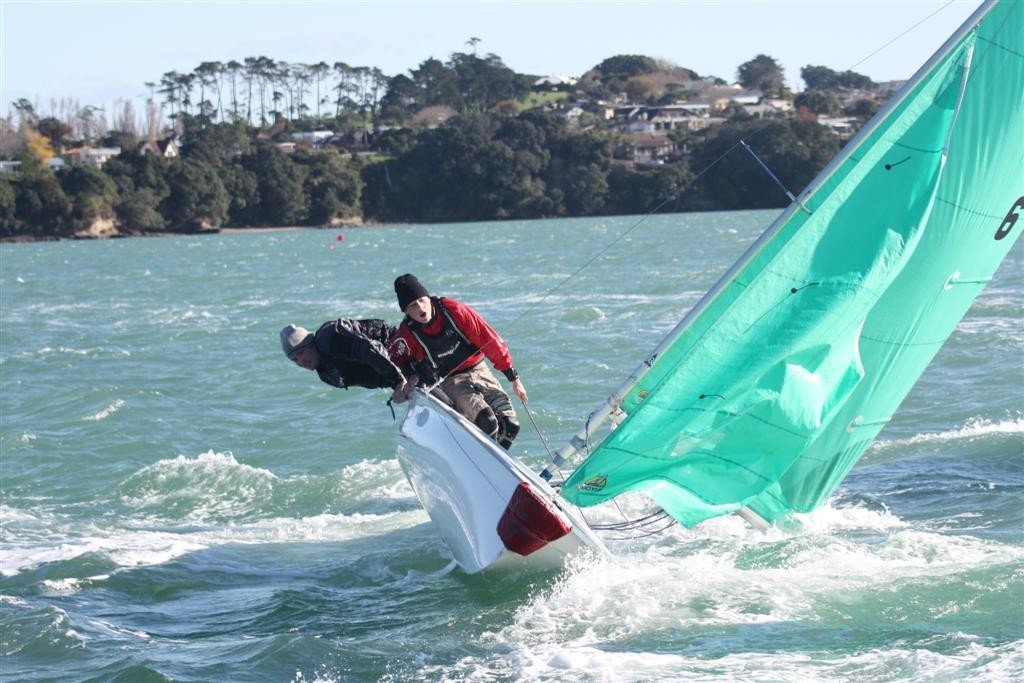 Sudden gust on the startline - NZ Open Teams Racing Nationals © Kirsty Short